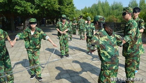 石家庄企业团建拓展培训 团队有效沟通 领导力提升项目分享 盲人方阵