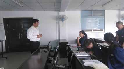 深蓝咨询刘争光老师为某企业做班组长管理培训